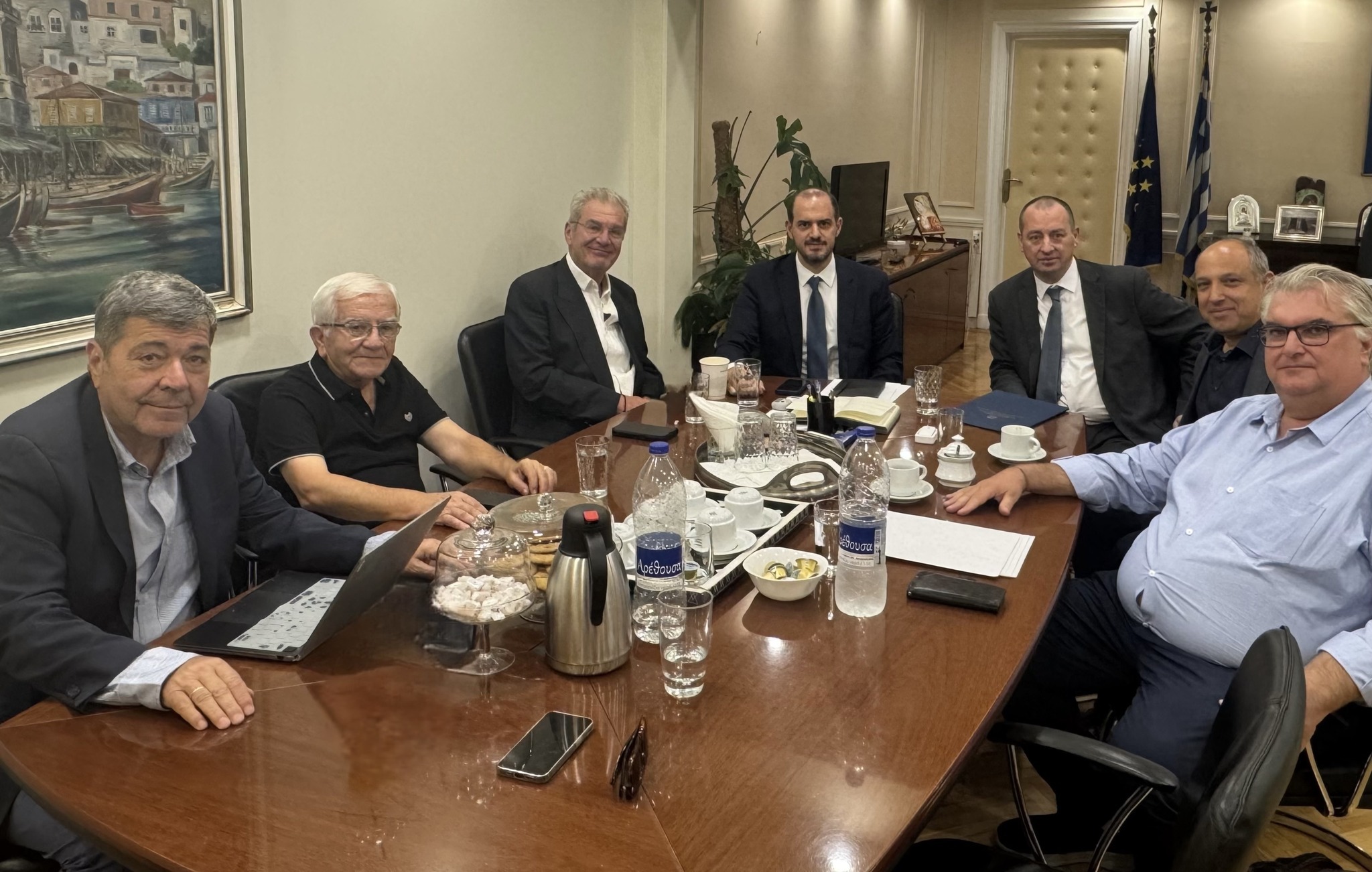 Συνάντηση στο Υπ. Οικονομικών για την παραχώρηση χώρων στους ΟΤΑ, της Χερσαίας Ζώνης Λιμένα Ελευσίνας