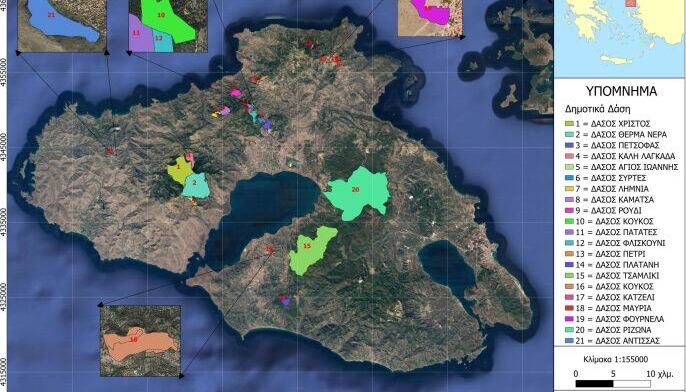 Δ.Δυτ.Λέσβου: Σχεδιασμός μελετών πυροπροστασίας για τα δημοτικά δάση