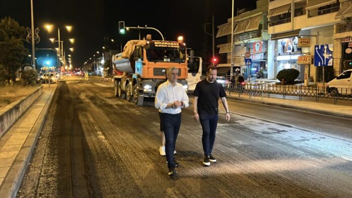 Περιφέρεια Κεντρικής Μακεδονίας: Οι εργασίες στην οδό Μ. Θεοδωράκη (πρώην Λαγκαδά) προχωρούν με γοργούς ρυθμούς