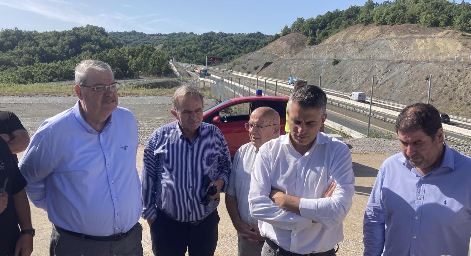 Επιθεώρηση Αλ. Καχριμάνη στα κατασκευαστικά έργα του Ε-65 στα Γρεβενά