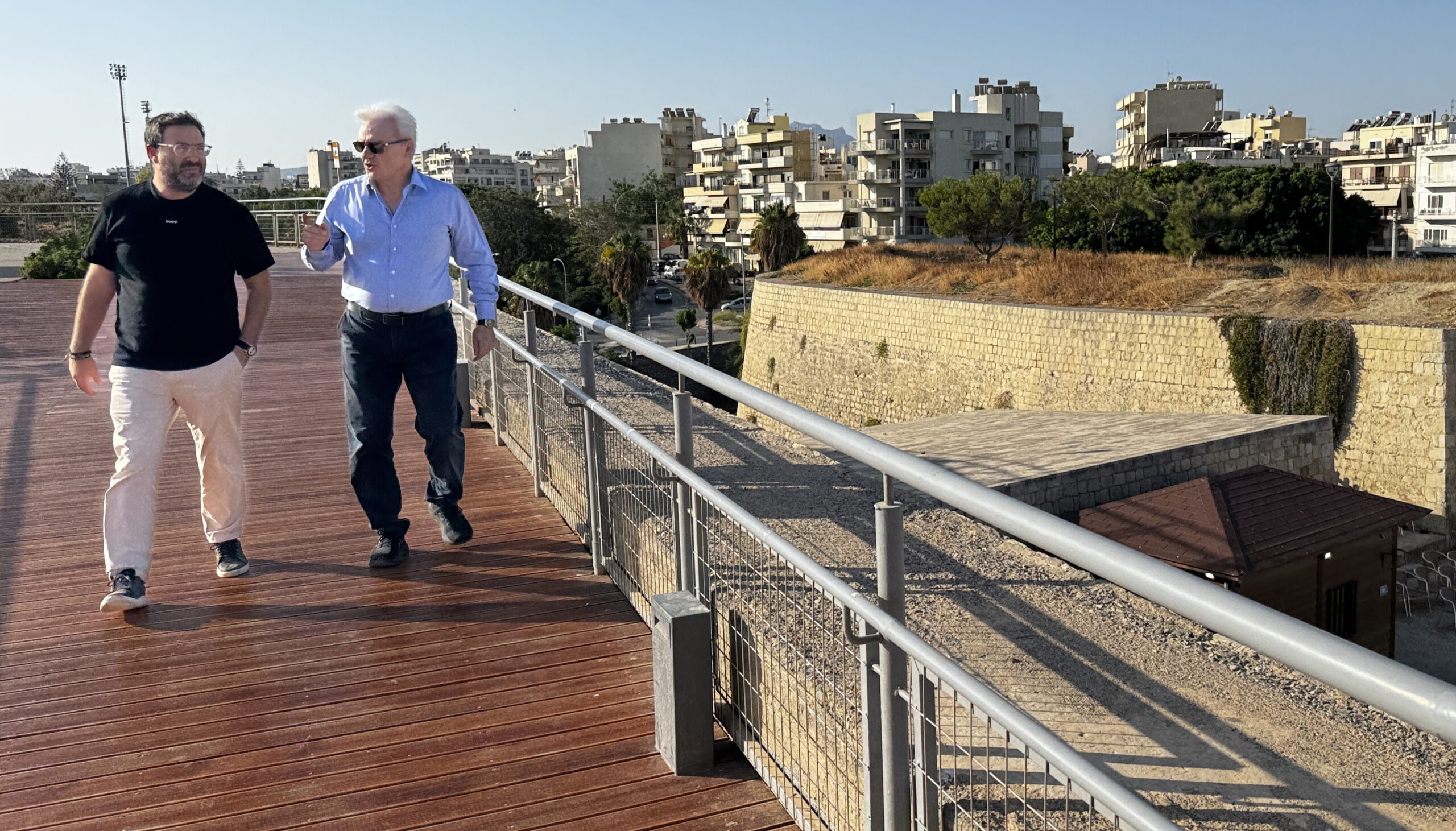 Δ. Ηρακλείου Κρήτης: Αξιοποιείται πλήρως το ισόπεδο τμήμα των Ενετικών Τειχών