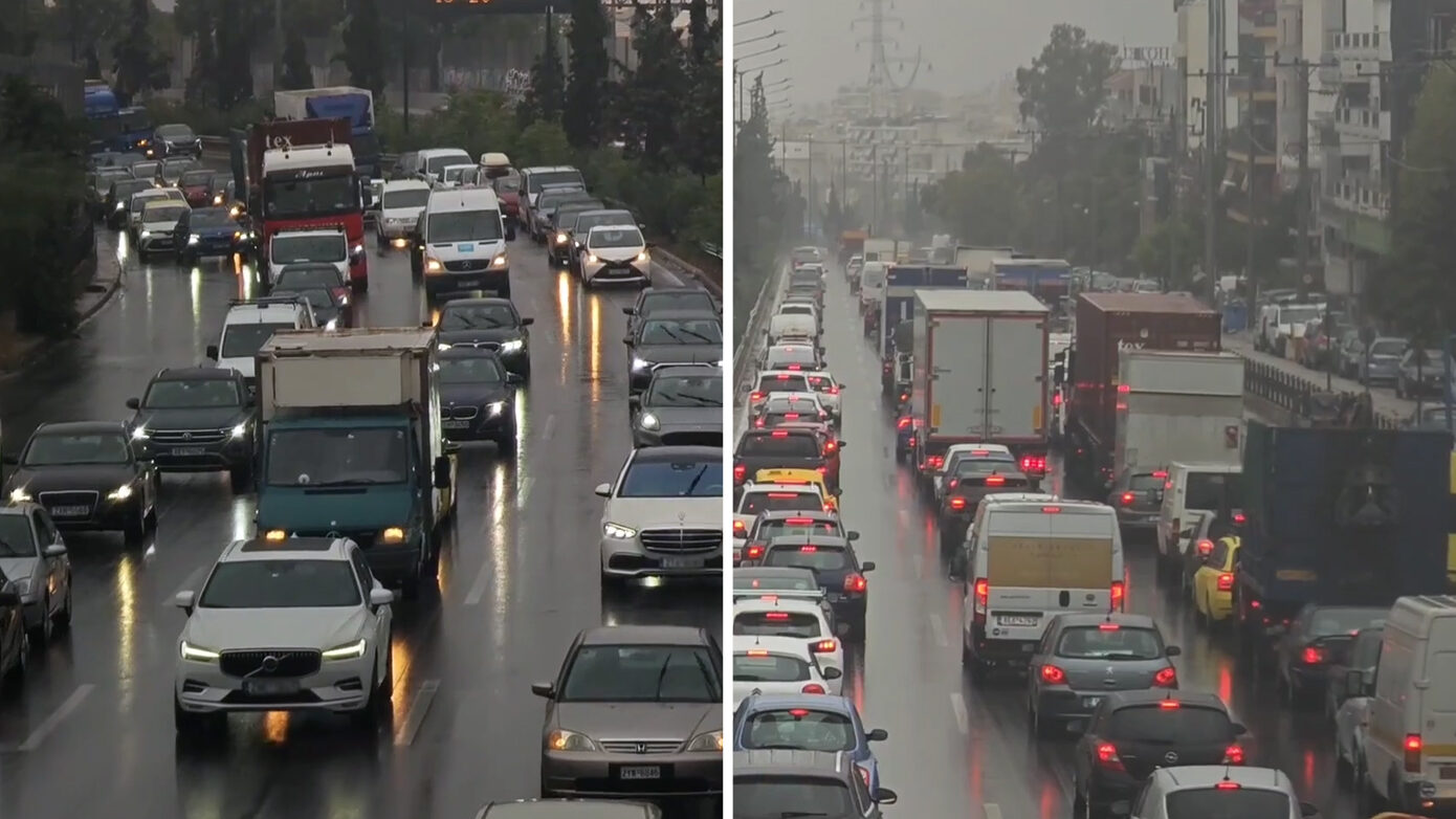 Χάος στην κίνηση στον Κηφισό – Χιλιόμετρα μποτιλιαρίσματος