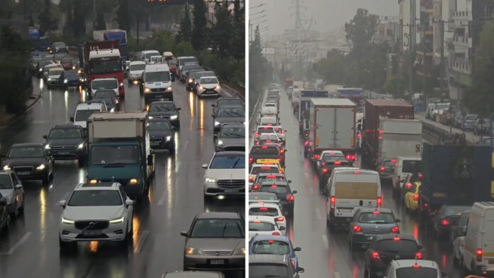 Χάος στην κίνηση στον Κηφισό – Χιλιόμετρα μποτιλιαρίσματος