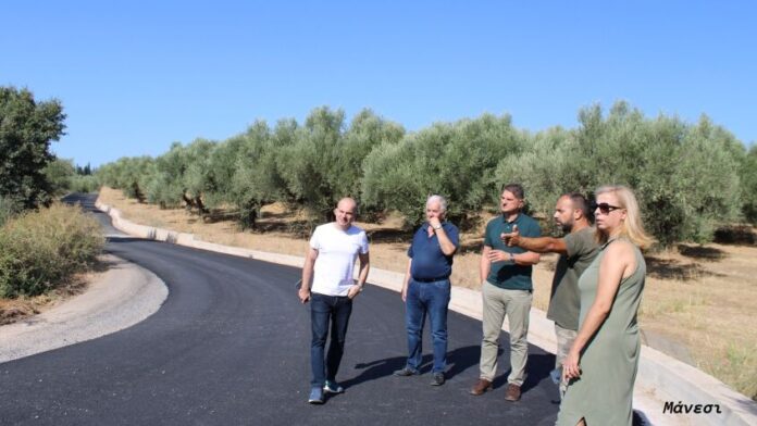 Δ.Μεσσήνης: Ολοκληρώθηκε η ασφαλτόστρωση αγροτικών δρόμων σε Χαραυγή και Μάνεσι