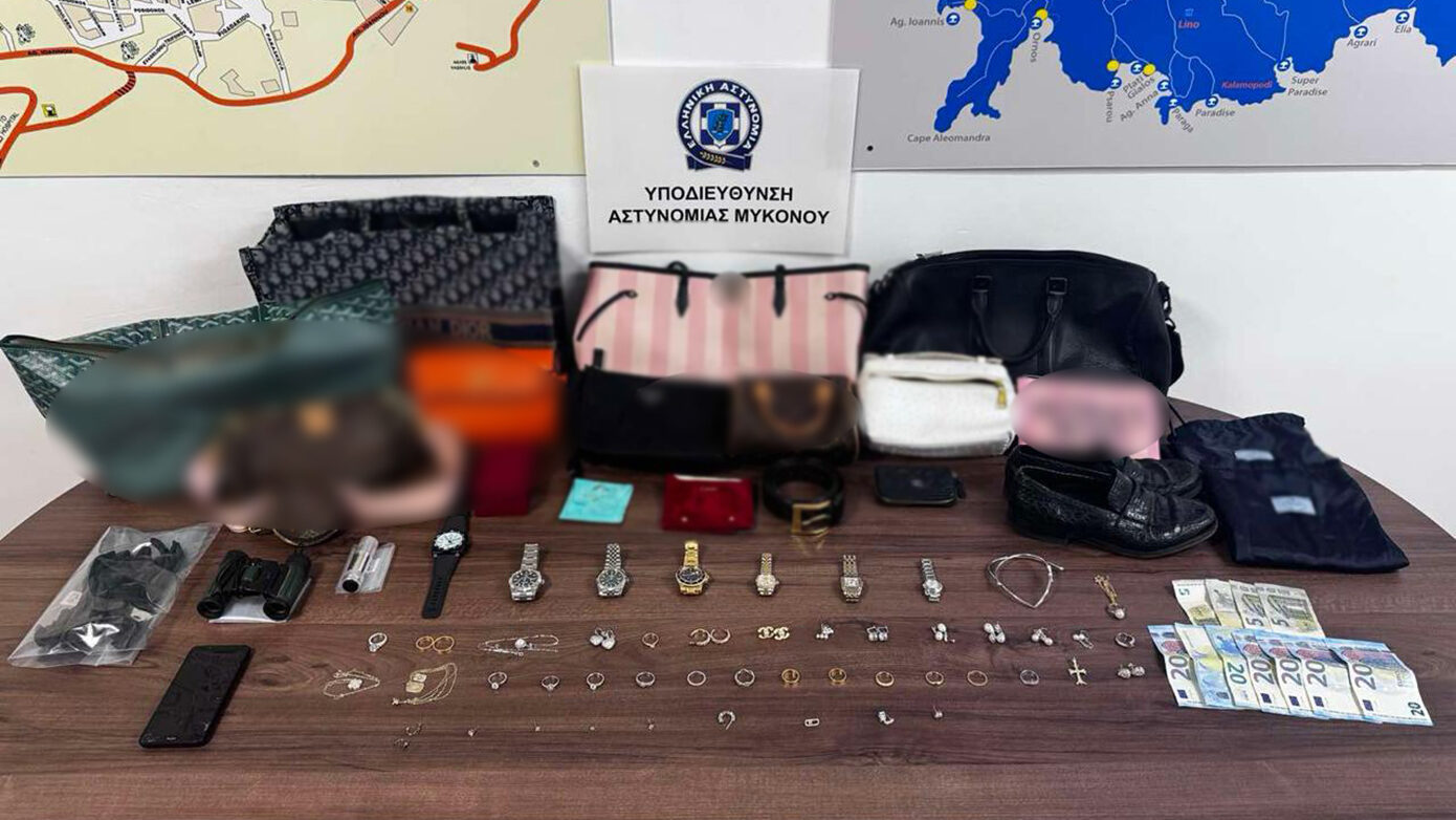 Ληστείες άνω των 195.000 ευρώ σε τουριστικά καταλύματα στη Μύκονο – Δείτε το βίντεο