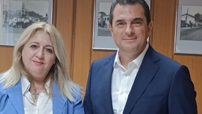 Συνάντηση της Αντιπεριφερειάρχη Τρικάλων με τον Γραμματέα της Νέας Δημοκρατίας