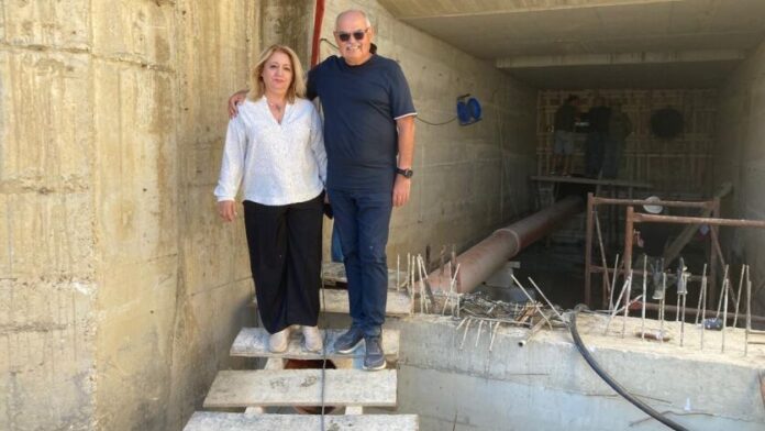 Η Αντιπ. Τρικάλων στις εργασίες κατασκευής του φράγματος Ληθαίου