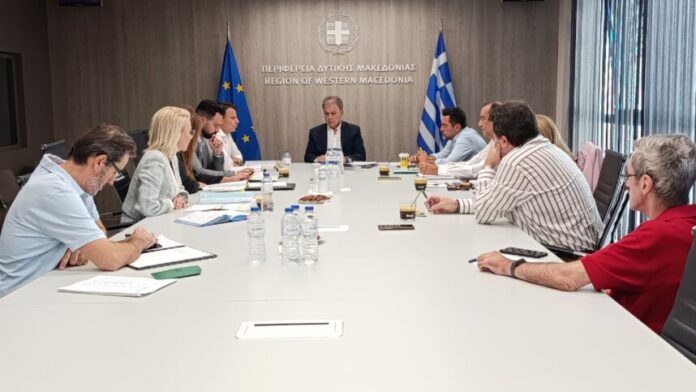 Σύσκεψη Περιφερειάρχη Δ. Μακεδονίας με τον Επικεφαλής της 3ης ΥΠΕ