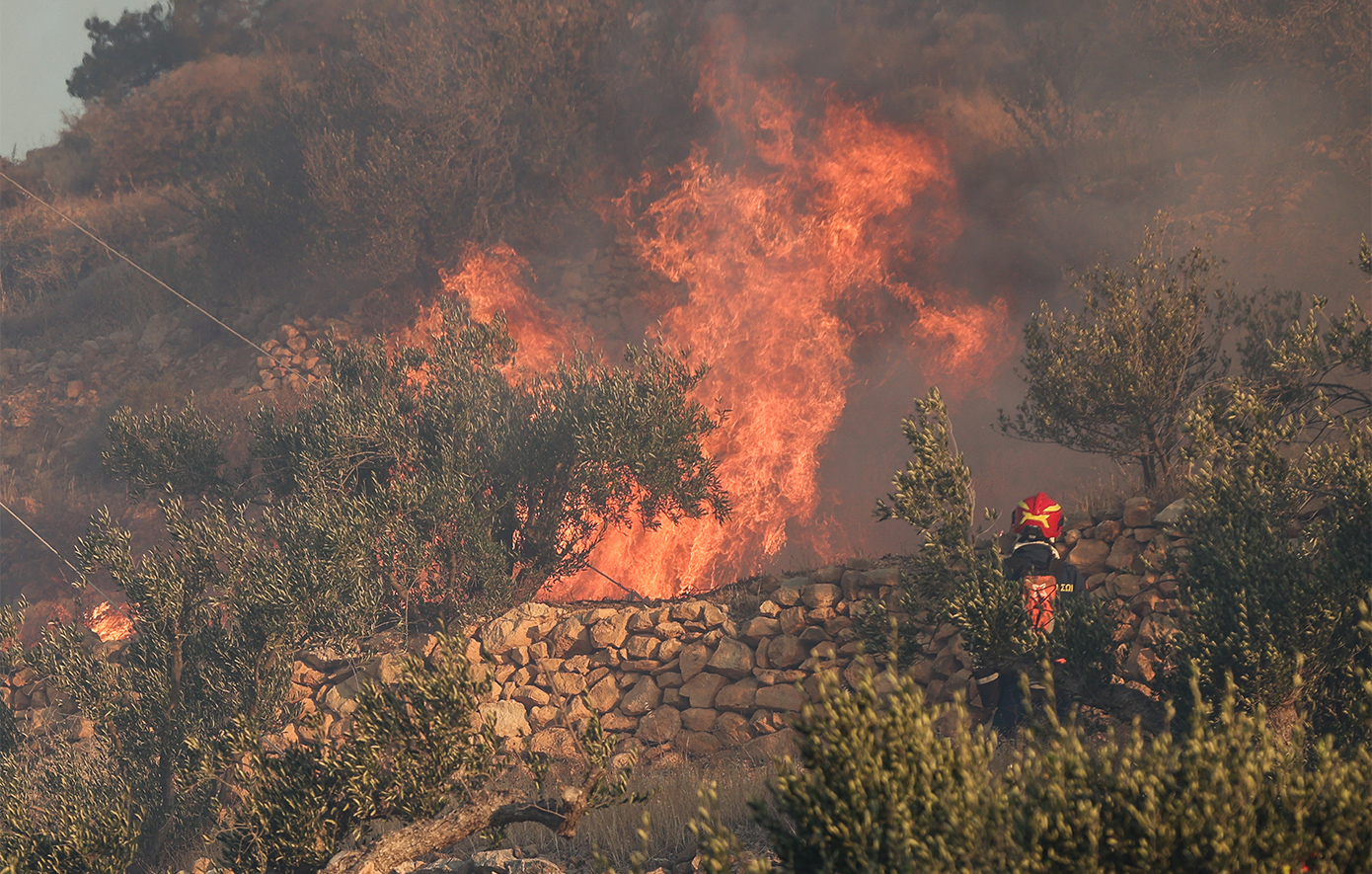 Πυρκαγιά στη Φθιώτιδα – Επιχειρούν εναέρια μέσα