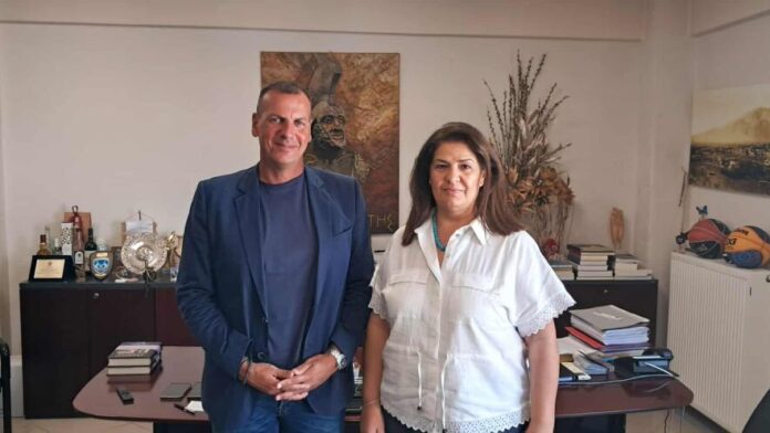 Συνάντηση Δημάρχου Σπάρτης με την καινούργια Διοικήτρια του Γενικού Νοσοκομείου Λακωνίας