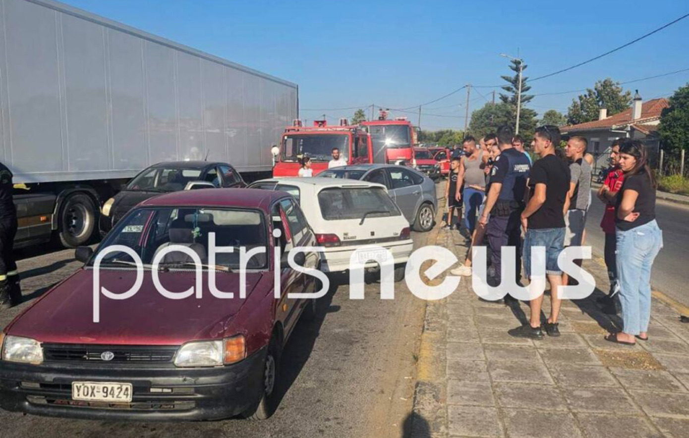 Σοβαρό ατύχημα με τέσσερα αυτοκίνητα στην Ηλεία