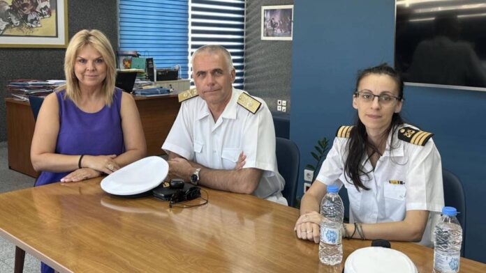 Σύσκεψη της Δημάρχου Χαλκιδέων με τον Διοικητή της 4ης ΠΕ.ΔΙ.Λ.Σ και τη Λιμενάρχη
