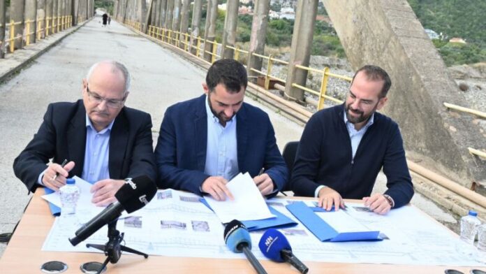 Οι Περιφέρειες Δυτικής και Στερεάς Ελλάδας αρχίζουν την ανακαίνιση της ιστορικής Γέφυρας του Μόρνου