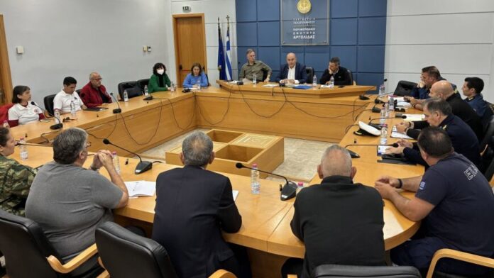 Σύσκεψη του Περιφερειακού Συντονιστικού Οργάνου Πολιτικής Προστασίας στην Αργολίδα