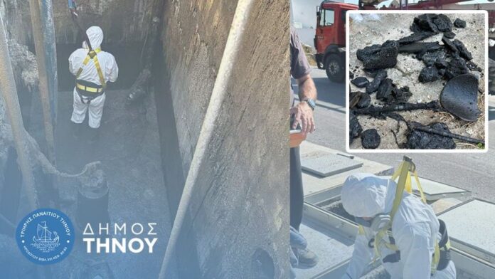 Δ.Τήνου: Καθαρισμός αντλιοστασίων και τμημάτων αποχετευτικού δικτύου
