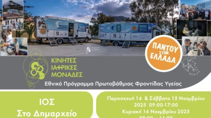 Οι Κινητές Ιατρικές Ομάδες Επανέρχονται στην Ίο