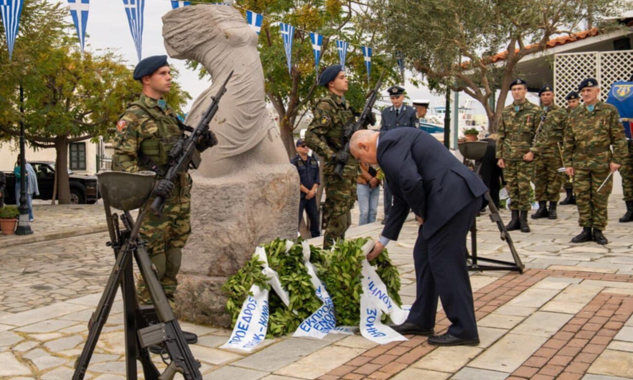 Ο Δ. Λήμνου στον εορτασμό της Επετείου Ελευθερίας του Αγίου Ευστρατίου