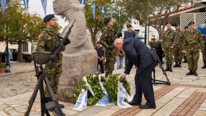 Ο Δ. Λήμνου στον εορτασμό της Επετείου Ελευθερίας του Αγίου Ευστρατίου