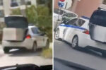 Σε διαθεσιμότητα ο αστυνομικός που μετέφερε ψυγείο με το περιπολικό – Σάλος με το βίντεο που κάνει τον γύρο του διαδικτύου