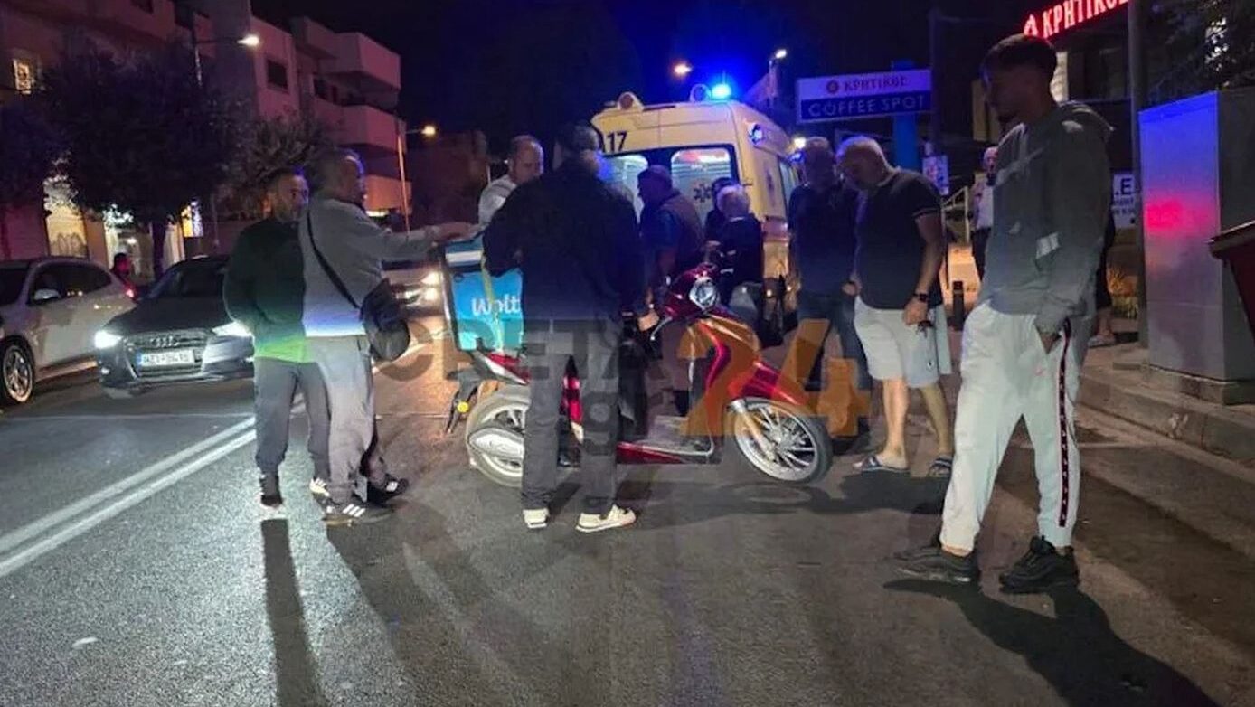 Κρήτη: Διανομέας φαγητού υπέστη σοβαρό τραυματισμό στο πόδι προσπαθώντας να αποφύγει γάτα στον δρόμο