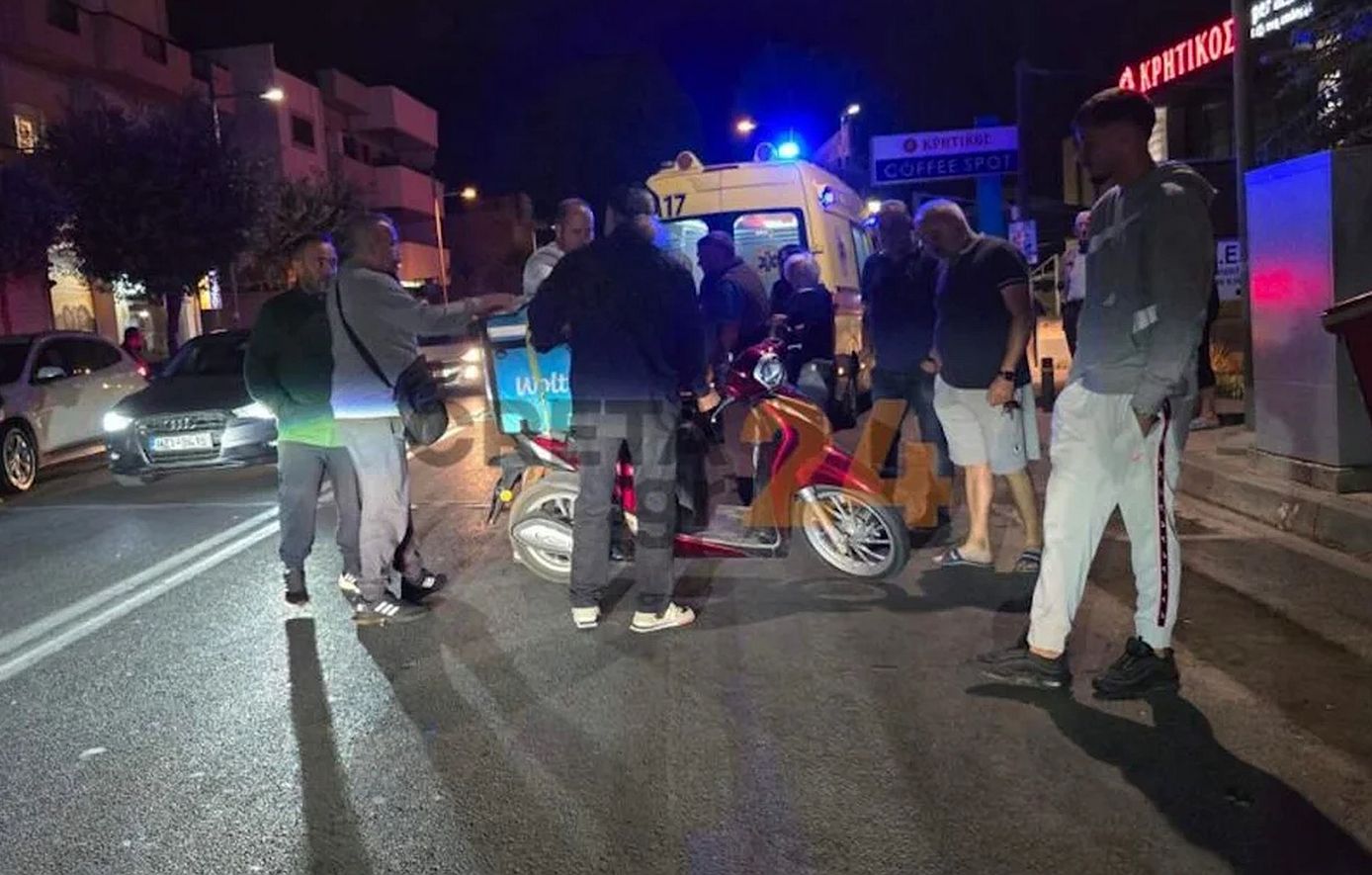 Κρήτη: Διανομέας φαγητού υπέστη σοβαρό τραυματισμό στο πόδι προσπαθώντας να αποφύγει γάτα στον δρόμο