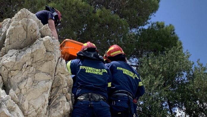 Επιχείρηση διάσωσης τουρίστα σε εξέλιξη στο μονοπάτι Γυαλισκάρι Χανίων