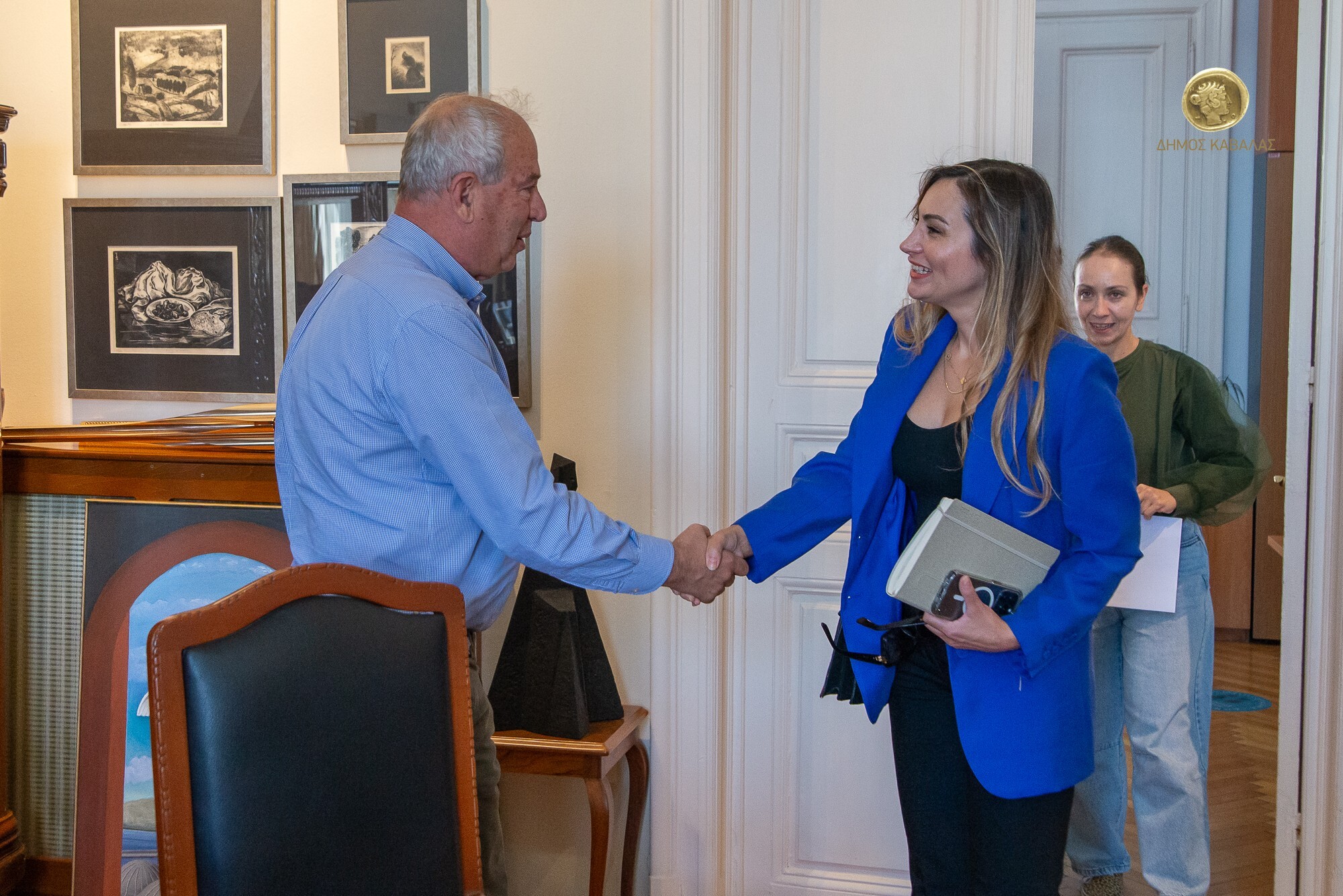 Συνάντηση δημάρχου Καβάλας με την Εμπορική Αντιπρόσωπο της Τουρκίας στη Θεσσαλονίκη