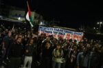 Διαμαρτυρία στήριξης για τον παλαιστινιακό λαό έξω από την ισραηλινή πρεσβεία