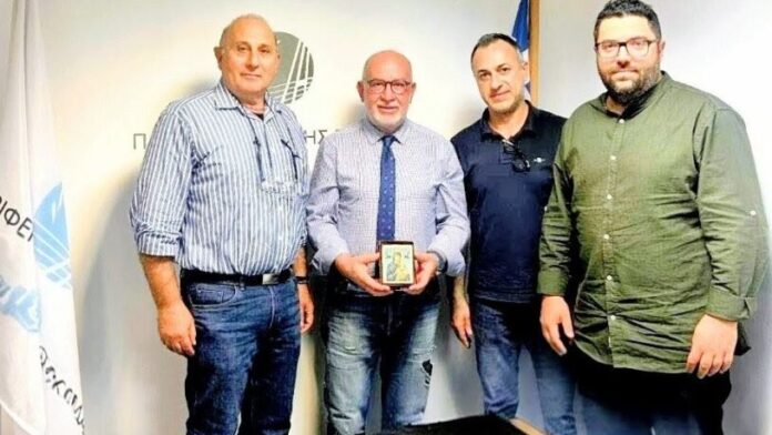 Περιφέρεια Δυτικής Ελλάδας Συνάντηση Π. Σακελλαρόπουλου με τον Εμπορικό Σύλλογο Αρχαίας Ολυμπίας