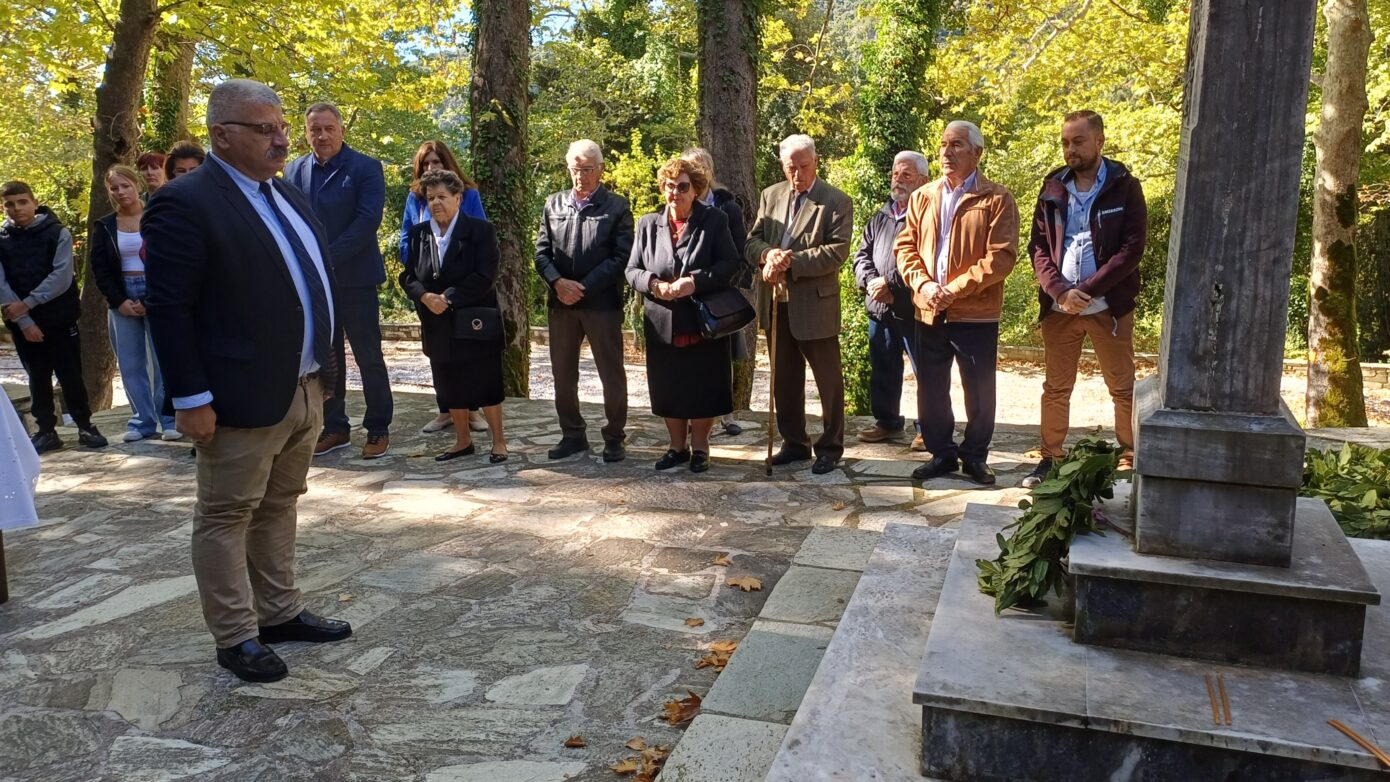 Ο Δήμαρχος Ν. Πηλίου στην τελετή μνήμης του Ολοκαυτώματος των Μηλεών