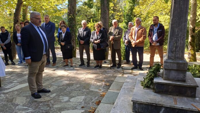 Ο Δήμαρχος Ν. Πηλίου στην τελετή μνήμης του Ολοκαυτώματος των Μηλεών