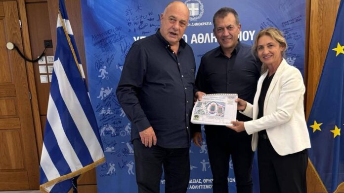 Σύσκεψη Δημάρχου Βόλου με Υπ. Αθλητισμού για βελτίωση του Πανθεσσαλικού Σταδίου