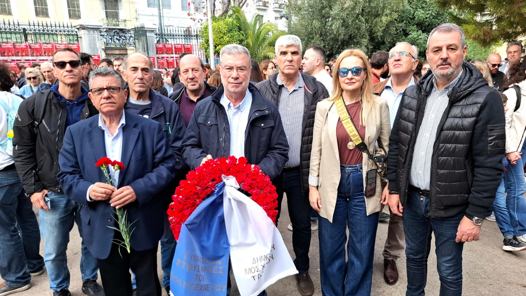 Τιμή στους Ήρωες του Πολυτεχνείου από το Δήμο Μοσχάτου – Ταύρου