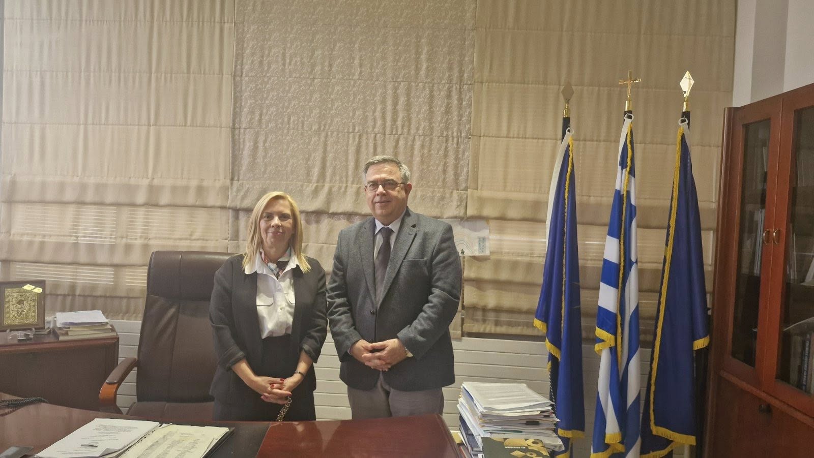 Συνάντηση της δημάρχου Βισαλτίας με τον Γενικό Γραμματέα Αποκεντρωμένης Διοίκησης