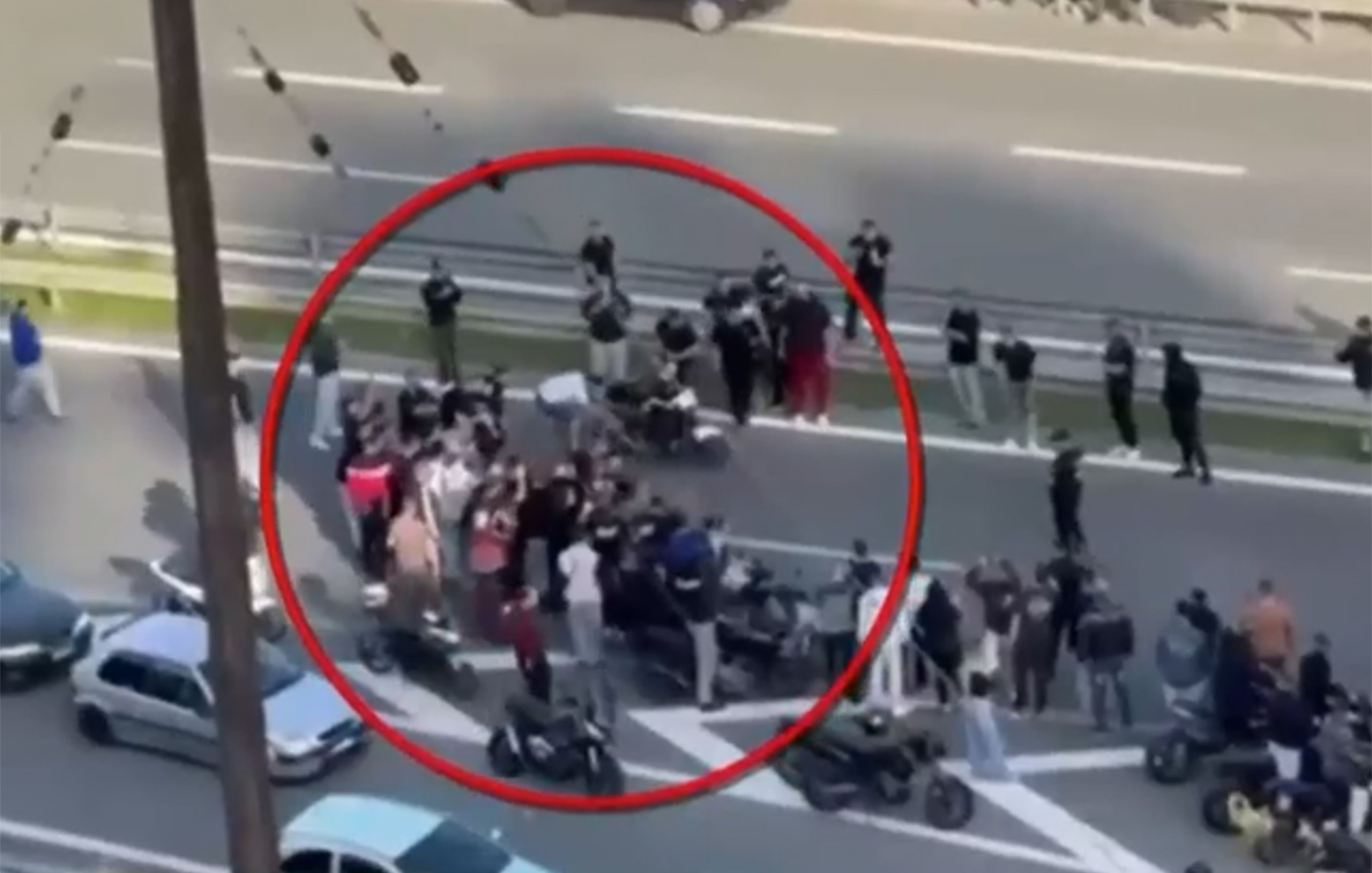 Απίστευτο: Σε ώρα αιχμής διέκοψαν τη κυκλοφορία στη γέφυρα της Χαλκίδας για να κάνουν κόντρες