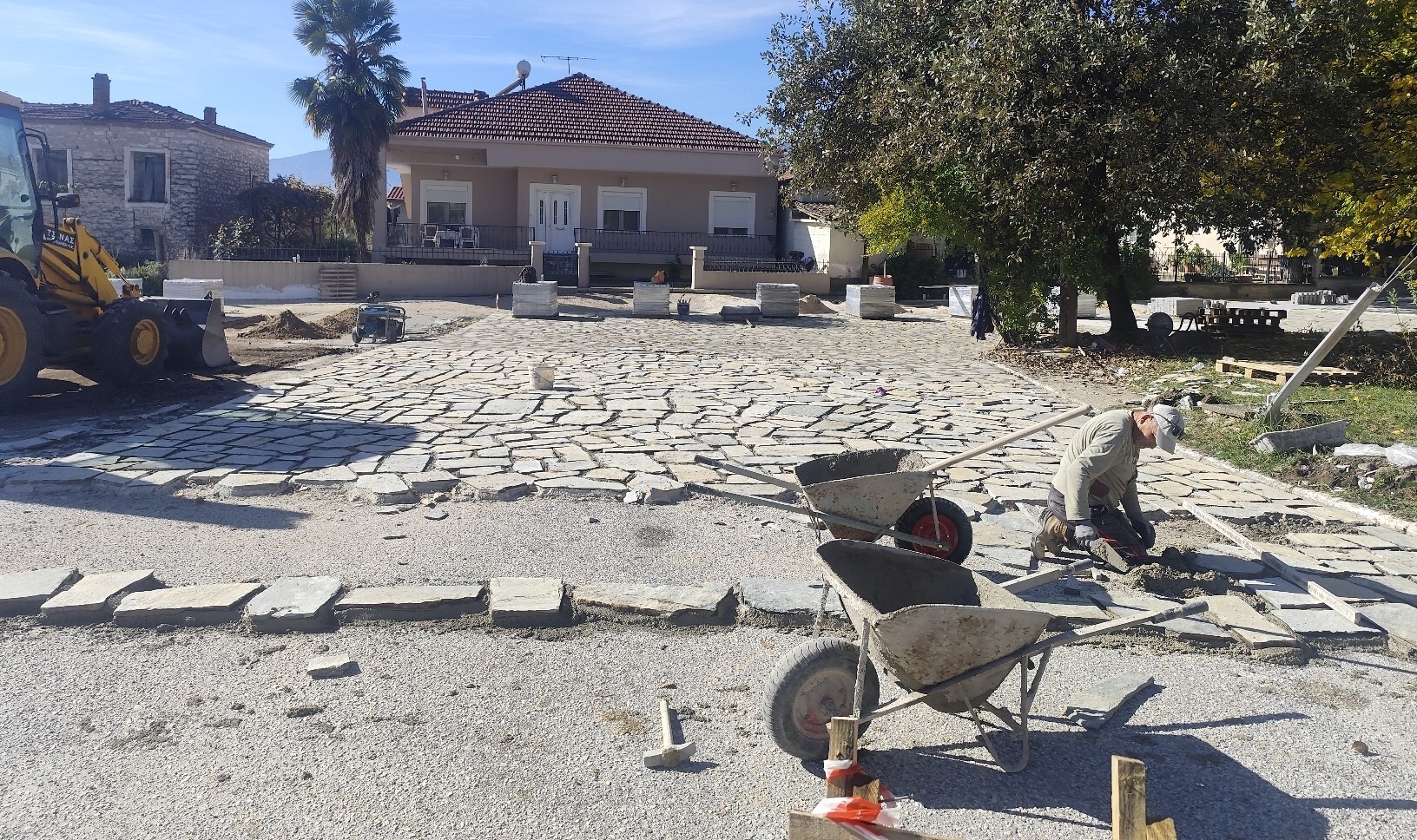 Δ.Μετεώρων: Οι εργασίες αναμόρφωσης του κέντρου της Βασιλικής σε τελική ευθεία