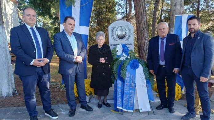 Δ.Κιλκίς: Αποκάλυψη αναθηματικής στήλης για τον λοχαγό Δ. Ξυλωμένο