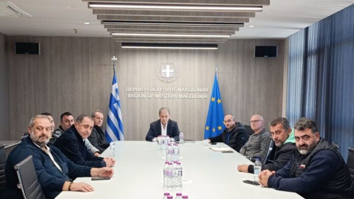 Συνάντηση Περιφερειάρχη Δυτικής Μακεδονίας με την Ομοσπονδία Ελλήνων Φορτηγατζήδων