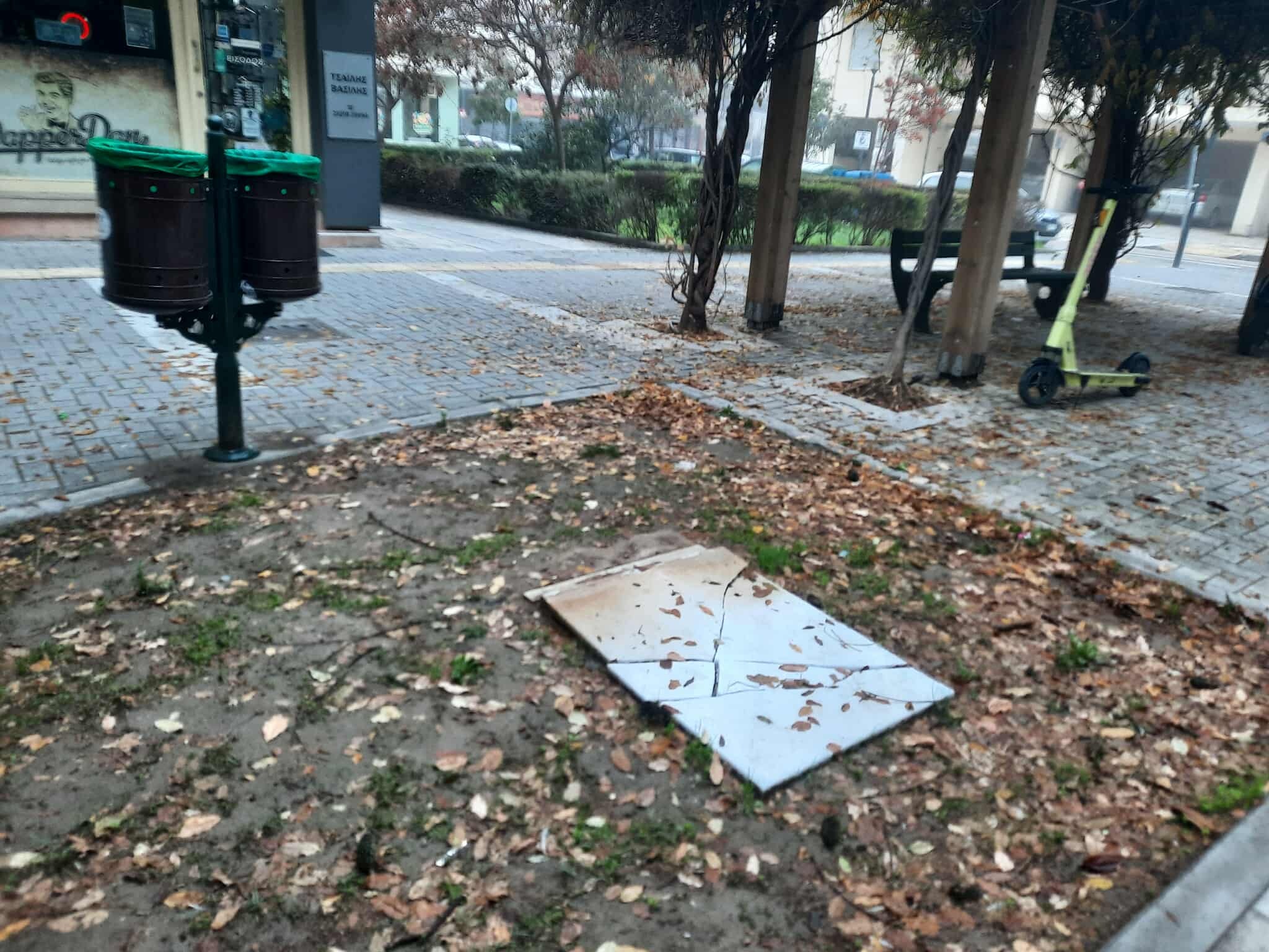 Δ. Σερρών: Άγνωστοι κατέστρεψαν το πάρκο «Αντισυνταγματάρχη Γεωργίου Κατσάνη»