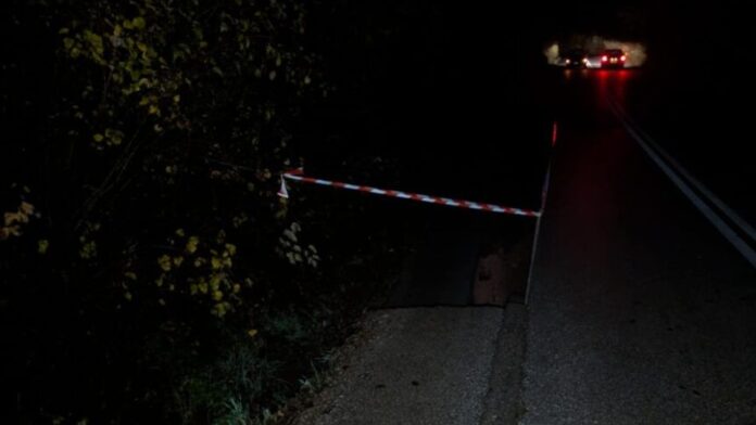 Κατάρρευση τμήματος του δρόμου στους Πύργους Εορδαίας