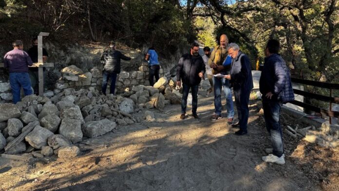 Επίσκεψη Δημάρχου Ηρακλείου στην αναμόρφωση της Παναγίας Φανερωμένης στα Κεράσια