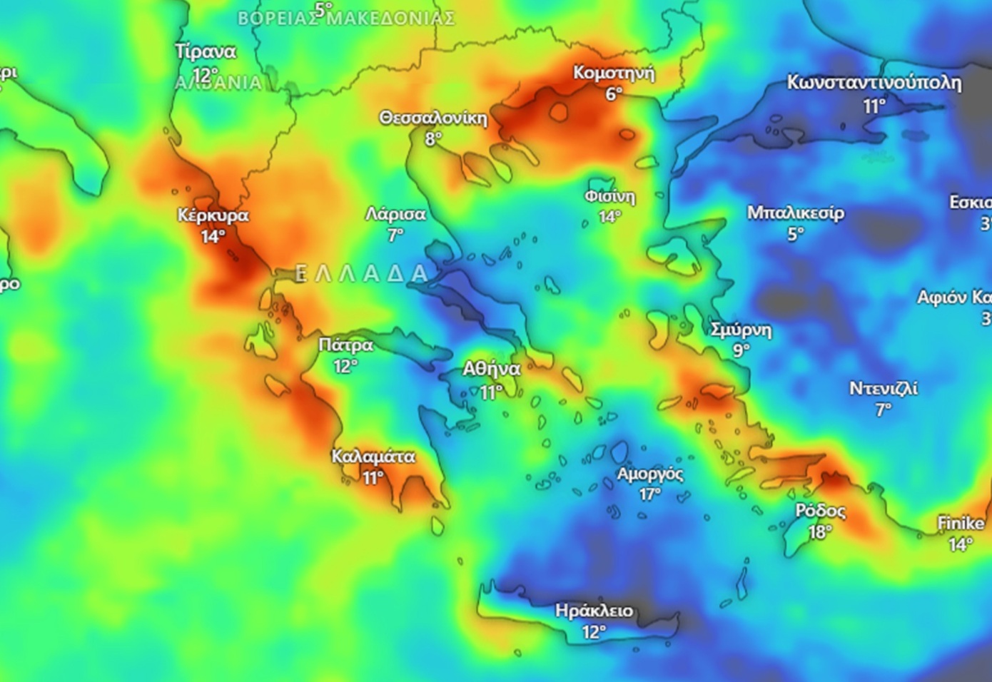 Ο Γιάννης Καλλιάνος προβλέπει βροχές και καταιγίδες – «Απαιτείται αυξημένη προσοχή»
