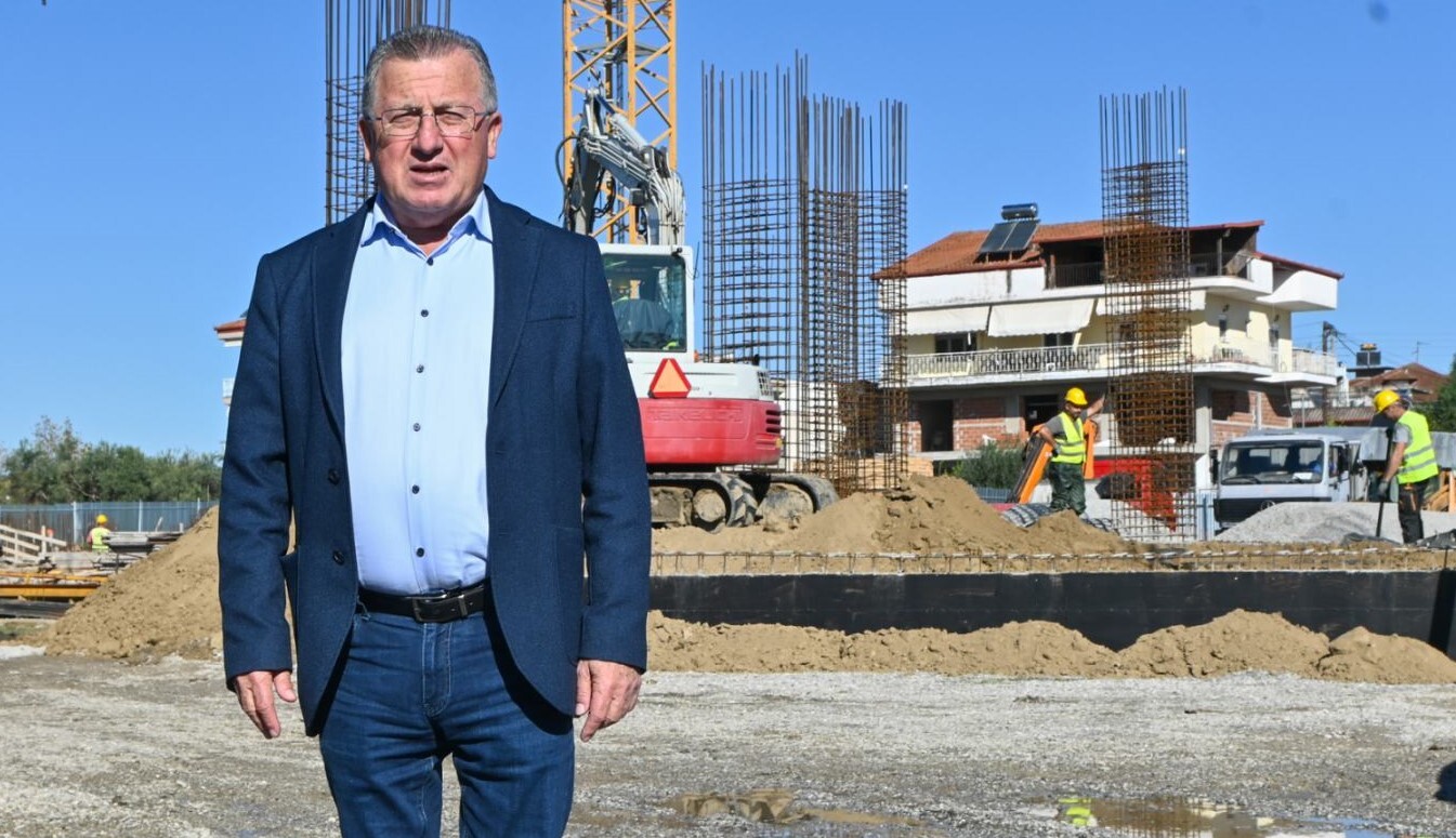 Επίσκεψη Δημάρχου στο υπό κατασκευή Μουσικό Σχολείο Κατερίνης