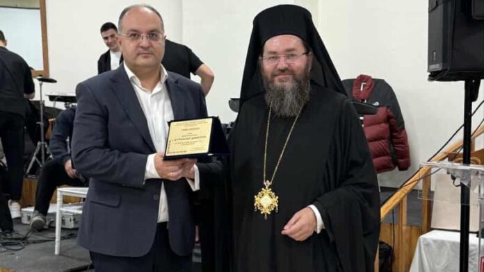 Αναγνώριση στον Δήμαρχο Κιλκίς από την Ενορία των Πεντεκαίδεκα Ιερομαρτύρων