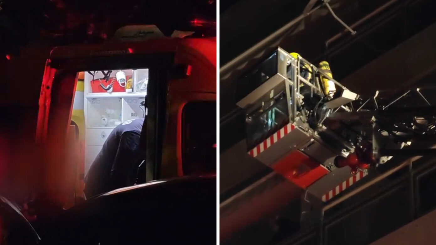 Πυρκαγιά σε κτίριο κοντά στην πλατεία Αμερικής