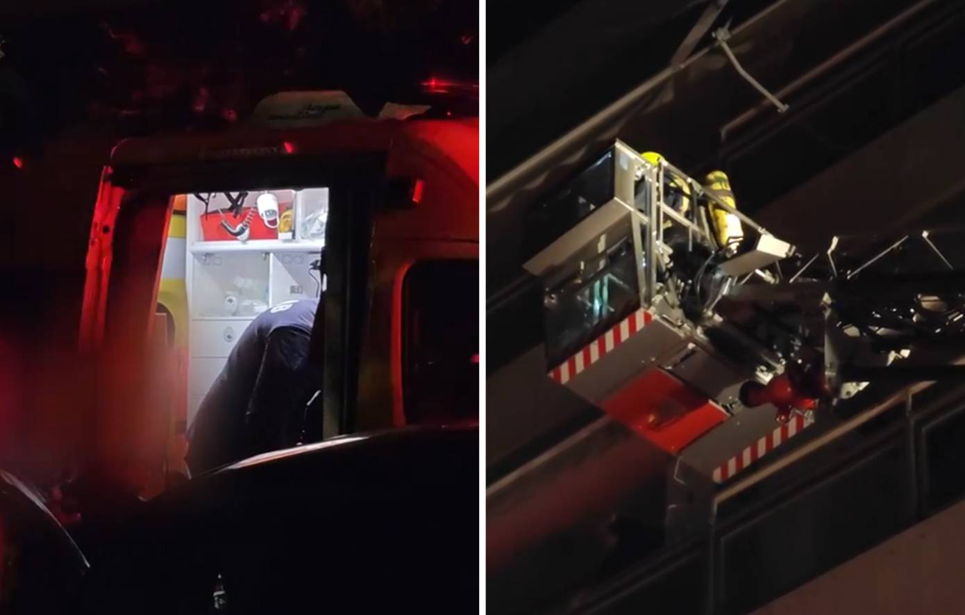 Πυρκαγιά σε κτίριο κοντά στην πλατεία Αμερικής