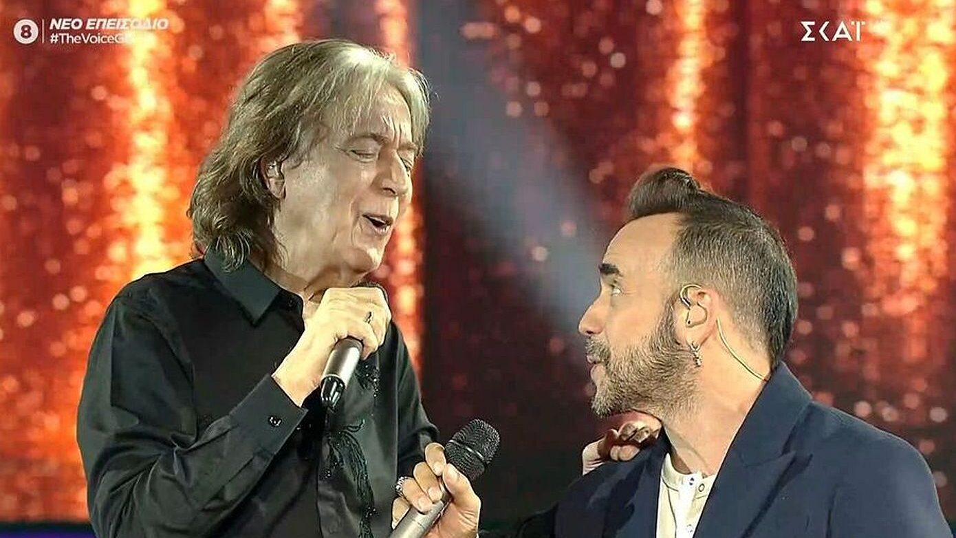 The Voice: Ένα ανεπανάληπτο ντουέτο στη σκηνή – Πάνος Μουζουράκης και Κώστας Τουρνάς