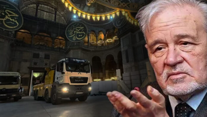 Τούρκος ιστορικός για τα φορτηγά στην Αγία Σοφία: «Ανυπόφορο το βάρος – Κίνδυνος κατάρρευσης…»