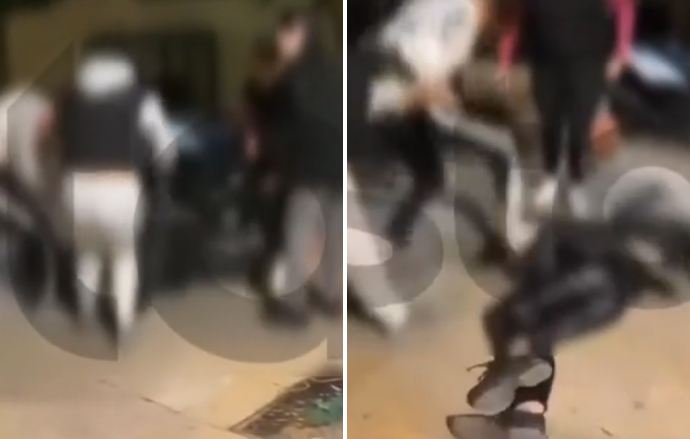 Σοκαριστικό βίντεο: Τέσσερις έφηβες επιτίθενται αλύπητα σε συνομήλική τους – Κλωτσιές στο κεφάλι