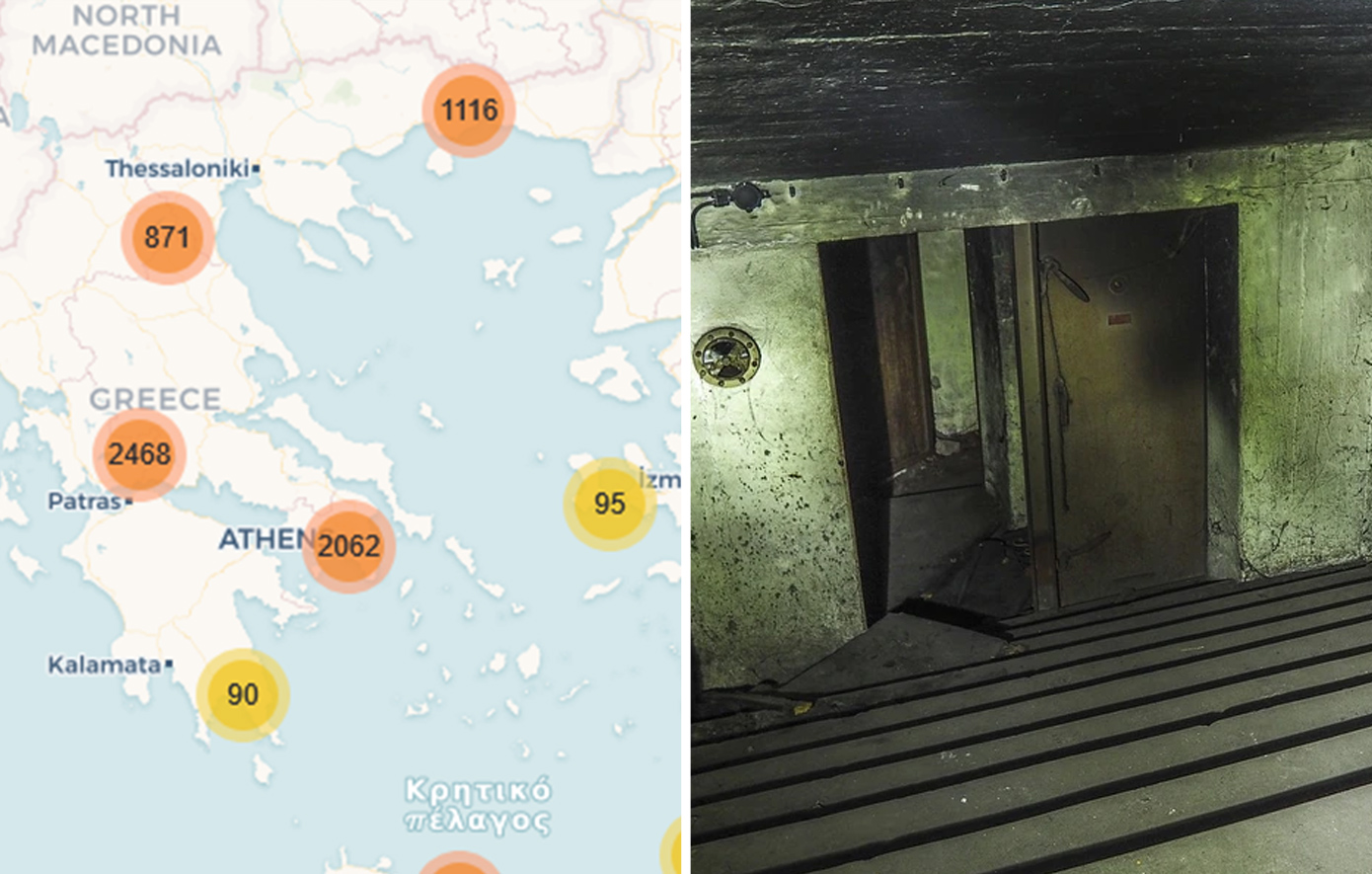 Πόσα καταφύγια διαθέτει η Ελλάδα για την ασφάλεια των αμάχων – Δείτε τον χάρτη